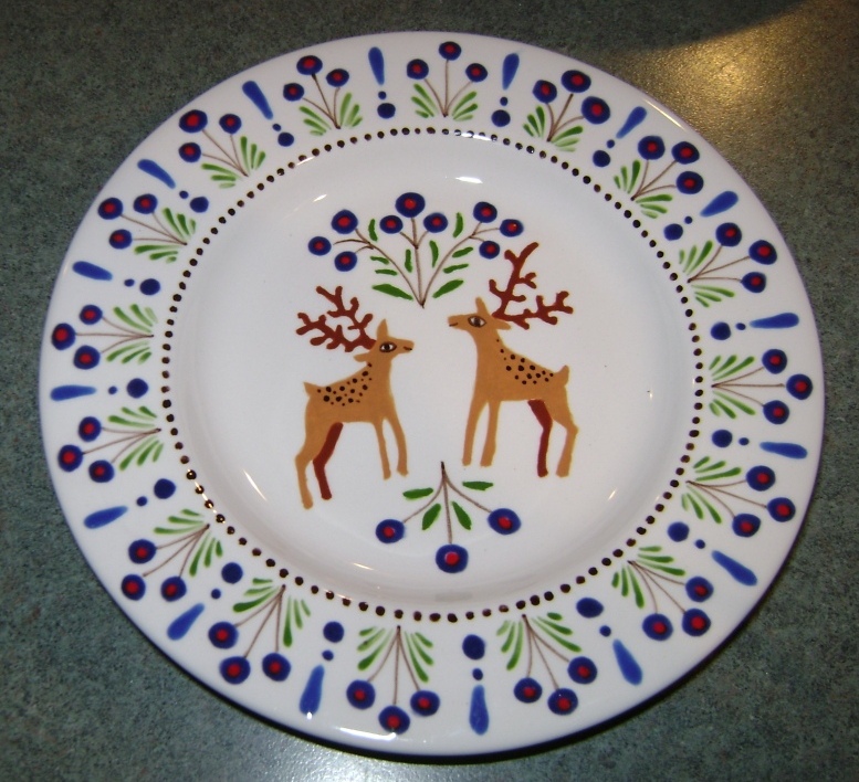 2 Deer Plate
