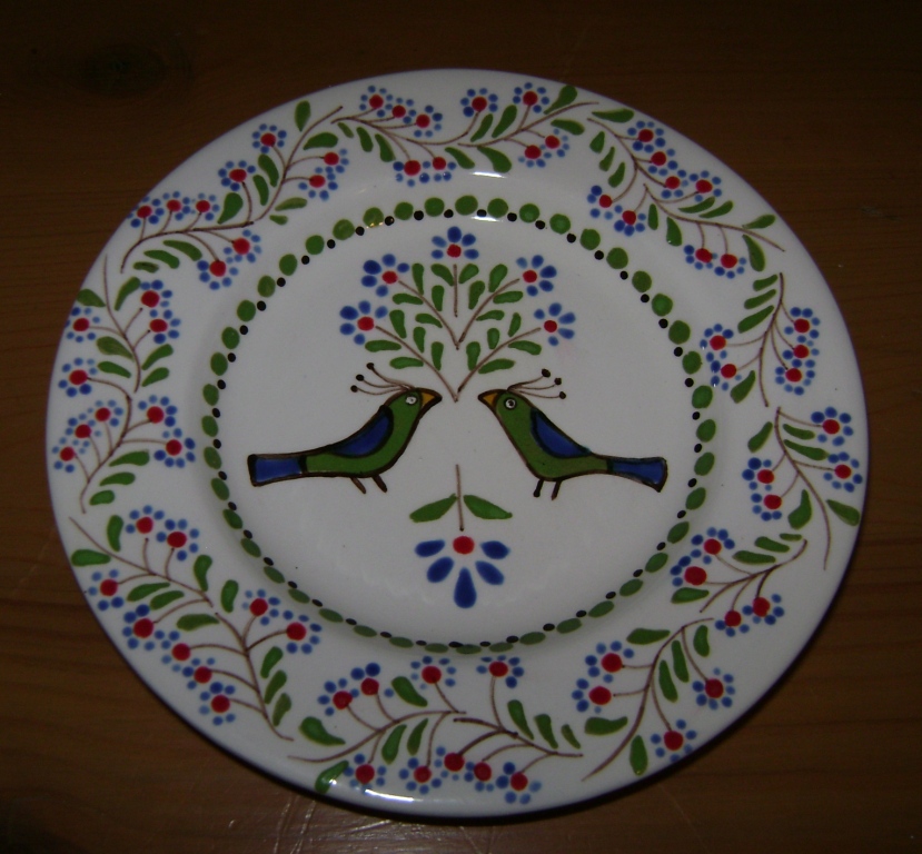 Bird with Vines Plate   