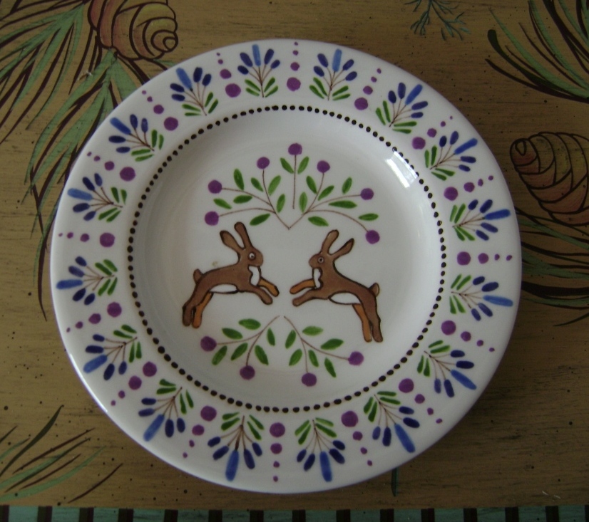 2 Bunny Plate