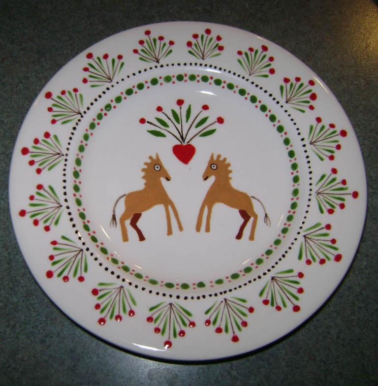 2 Horses Plate