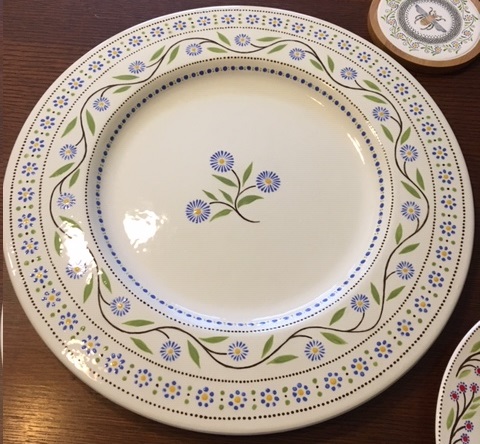 Large Periwinkle Plate   