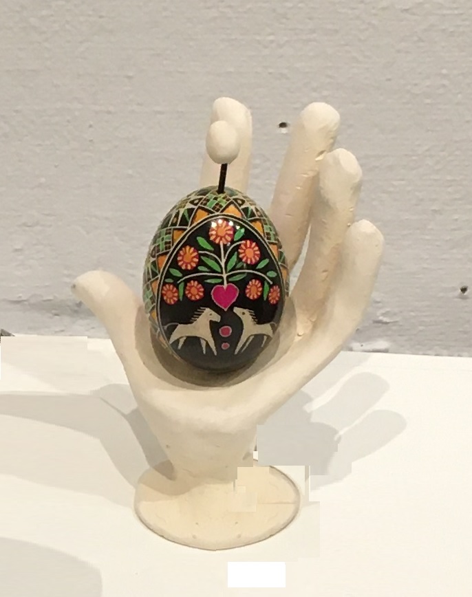 Hand Sculpture with Pysanky   